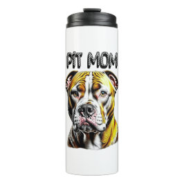 Garrafa Térmica Mãe de Pit Bull | Amantes de Cães