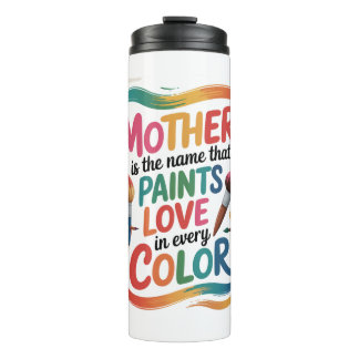 Garrafa Térmica Mãe é o nome que pinta amor em todas as cores