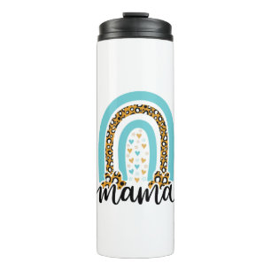 Garrafa Térmica Mãe Gift Rainbow Leopard Mama