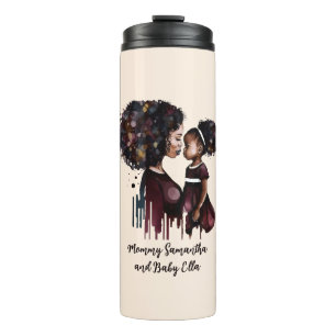 Garrafa Térmica Mãe negra personalizada e filha (4)