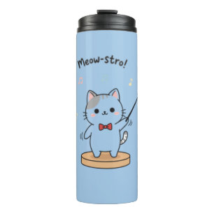 Garrafa Térmica Maestro da Orquestra de Gatos Fofos