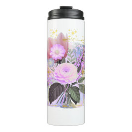 Garrafa Térmica Magical Floral Bouquet in Golden Frame