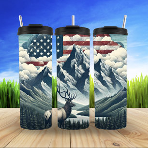 Garrafa Térmica Majexpressa Deer Beneath American Skies