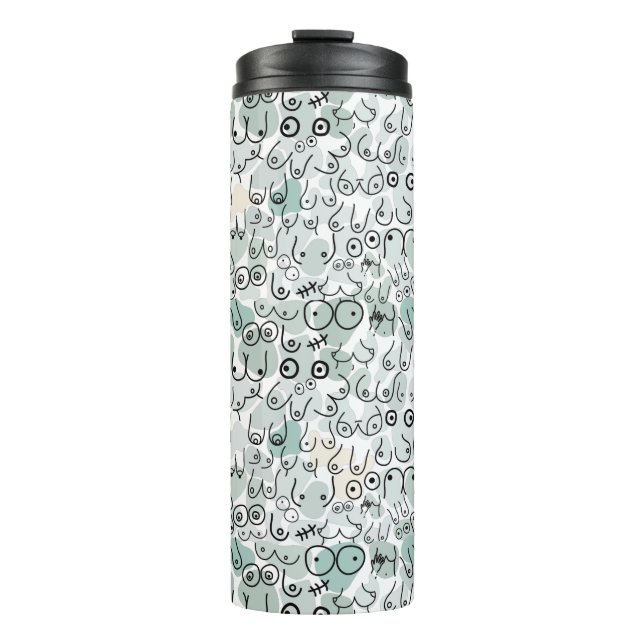 Garrafa Térmica mama feminista pastel (Frente)