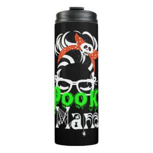 Garrafa Térmica Mama Spooky, Halloween Engraçado, Spooky, Hallowee