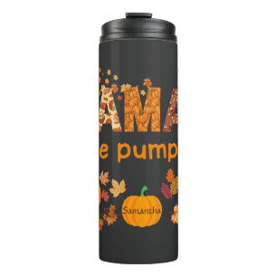 Garrafa Térmica Mamãe personalizada, "Pumpkins Fall" Mãe