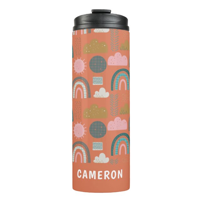 Garrafa Térmica Manchas Escandinavas Cujas Personalizações (Frente)