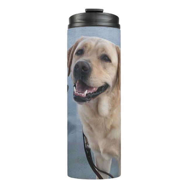 Garrafa Térmica Manga térmica Dudley com estampas de pata (Frente)