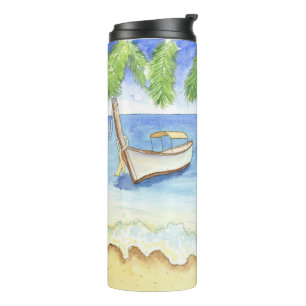 Garrafa Térmica Manhã em Bali Watercolor