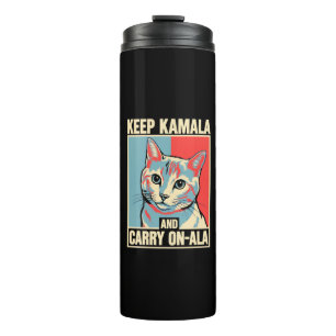 Garrafa Térmica Mantenha Kamala e Continue-A-La LA Kamala Harris