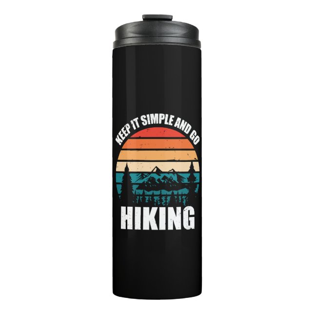 Garrafa Térmica Mantenha Simples E Vá Hiking (Frente)