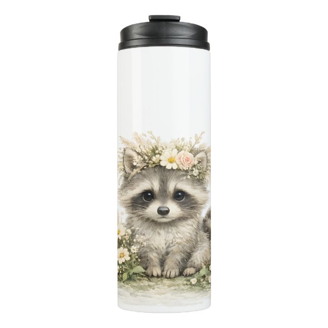 Garrafa Térmica Mãozinha de Mapache Amigo da Floresta (Frente)