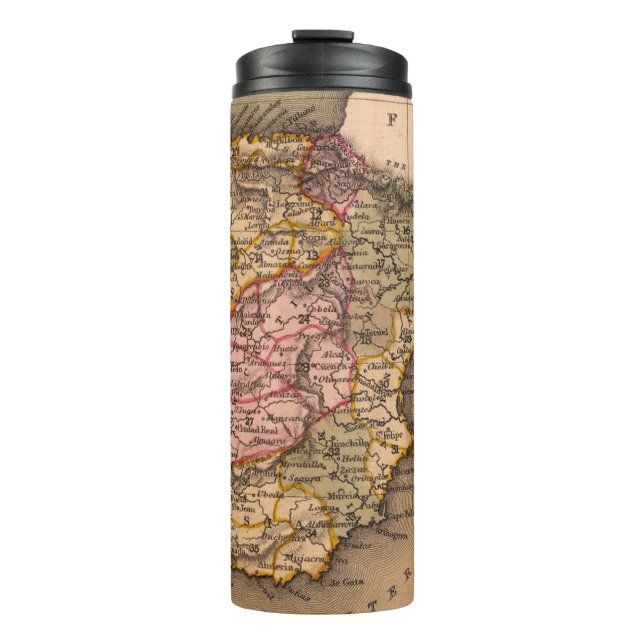 Garrafa Térmica Mapa antigo antigo inspirado (5) (Frente)