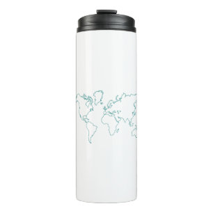 Garrafa Térmica Mapa Mundial