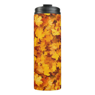 Garrafa Térmica Maple Leaf Pattern Design