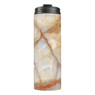 Garrafa Térmica Marble Majestade: Elegância brilhante