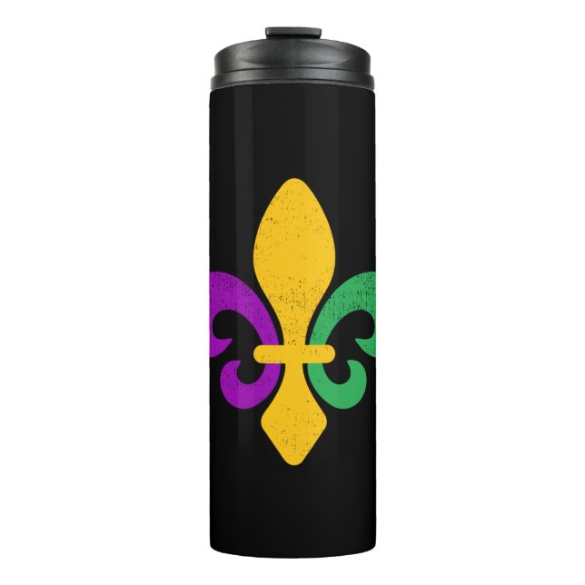 Garrafa Térmica Mardi Gras Fleur De Lis (Frente)