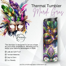 Garrafa Térmica Mardi Gras Thermal Tumbler