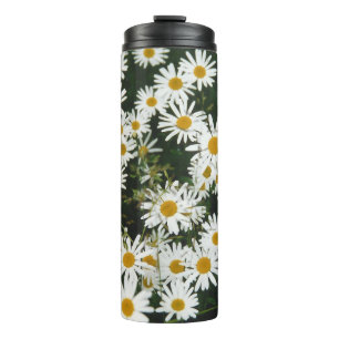 Garrafa Térmica Margarida Branca de Oxeye, Moon Daisy Meadow