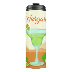 Garrafa Térmica "Margarita" nome personalizado tumbler