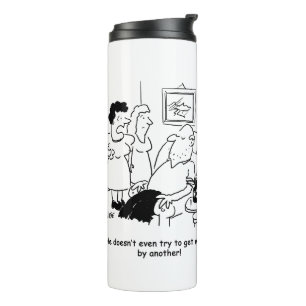 Garrafa Térmica Marido não tenta pegar madeira térmica