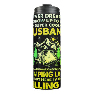 Garrafa Térmica Marido super Legal acampando Lady Funny Camper