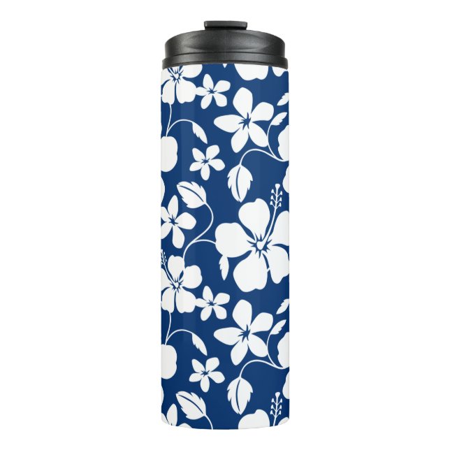 Garrafa Térmica Marinho HAWAIIAN HULA (HIBISCUS) (Frente)