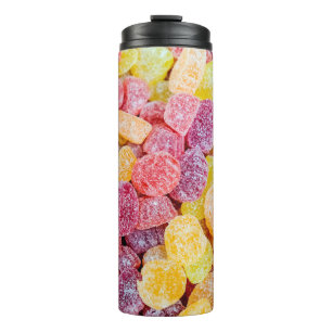 Garrafa Térmica Marmalada decorativa, doce, amarelo e laranja