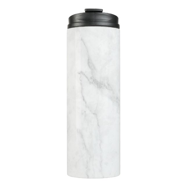 Garrafa Térmica Mármore Branco (Frente)