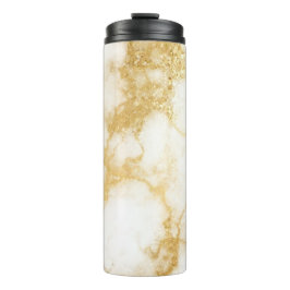 Garrafa Térmica Mármore Dourado Glam Glitter