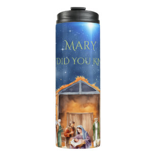 Garrafa Térmica Mary Você Conheceu Natividade Tumbler