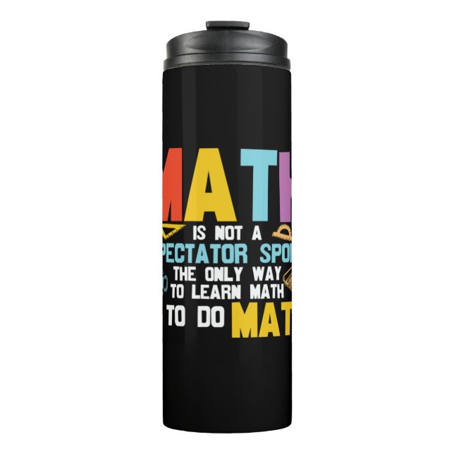 Garrafa Térmica Matemática De Professores De Matemática Não É Um E (Frente)
