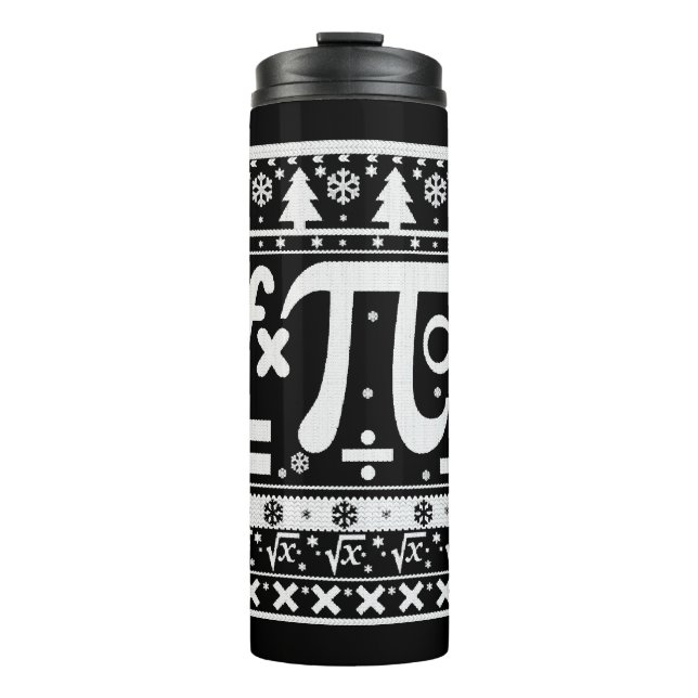 Garrafa Térmica Matemática no Natal (Frente)