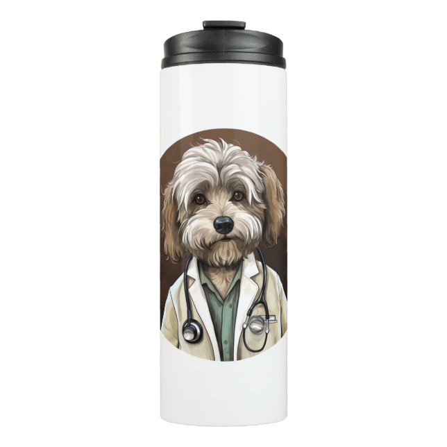 Garrafa Térmica Médico de Cão de Havanês (Frente)