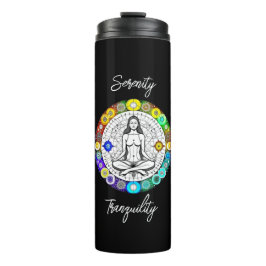 Garrafa Térmica Meditação Pacífica Tranquilidade e Serenidade