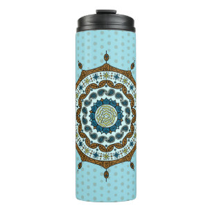 Garrafa Térmica Mehndi Fantasy Tumbler de Cobre