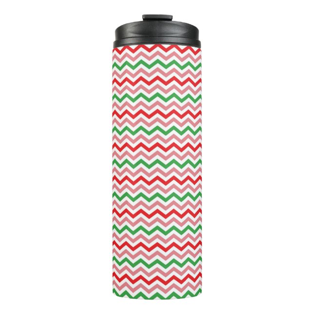 Garrafa Térmica Melancia Summer Zigzag Stripes Padrão-56209 (Frente)