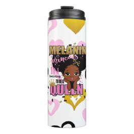 Garrafa Térmica Melanin Princess Training To Be Queen Lilibet Gift