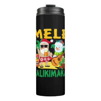 Garrafa Térmica Mele Kalikimaka Papai Noel Snowman Funny Christma
