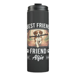 Garrafa Térmica Melhor Amigo Alfie Amante de Cães