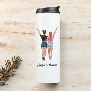 Garrafa Térmica Melhor Amigos BFF Besties Amizade Nome Personaliza