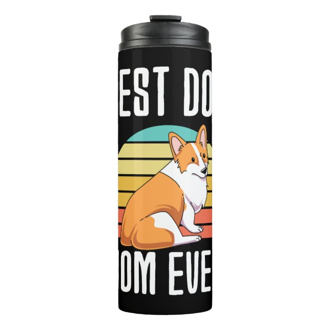 Garrafa Térmica Melhor Cachorro Mãe De Welsh Corgi (Frente)