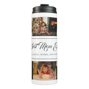 Garrafa Térmica Melhor Colagem de Fotos Personalizada 8 Da Mãe