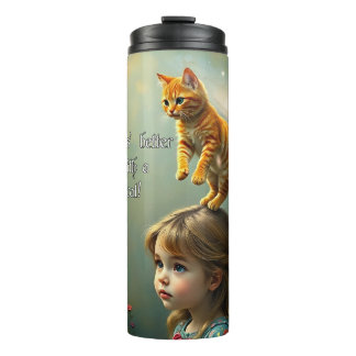 Garrafa Térmica Melhor com um gato