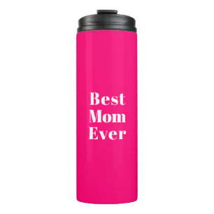 Garrafa Térmica Melhor mãe, Dia de as mães, mãe fuchsia rosa qu