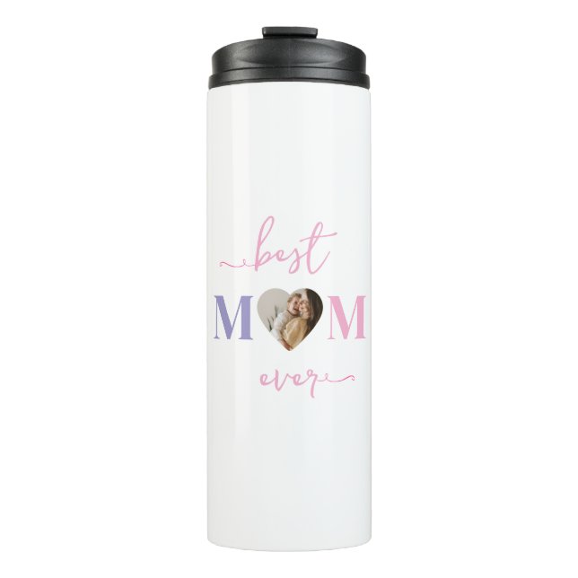 Garrafa Térmica Melhor Mãe já Personalizada Tumbler com Foto (Frente)