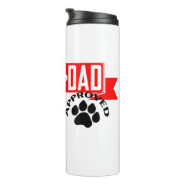 Garrafa Térmica Melhor Pai Cachorro aprovado Tumbler térmico