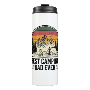 Garrafa Térmica Melhor Pai de Acampamento de Sempre Camisa Vintage