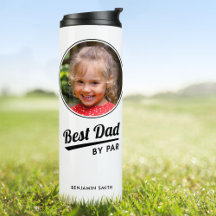Melhor Pai Por Par Foto Personalizada Golfe Branco