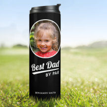 Melhor Pai Por Par Foto Personalizada Preto Golfe